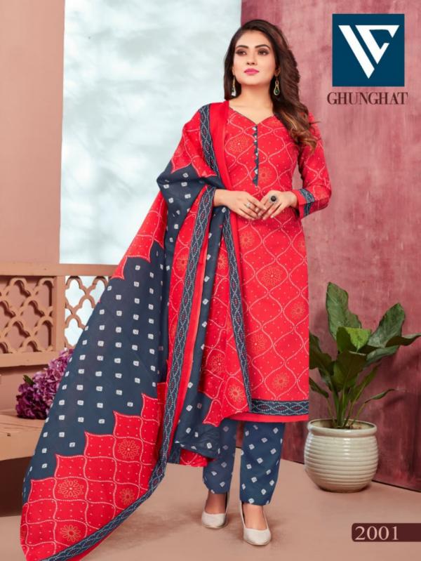 Vandana Ghunghat Vol 2 Indo Cotton Patiyala Dress Material